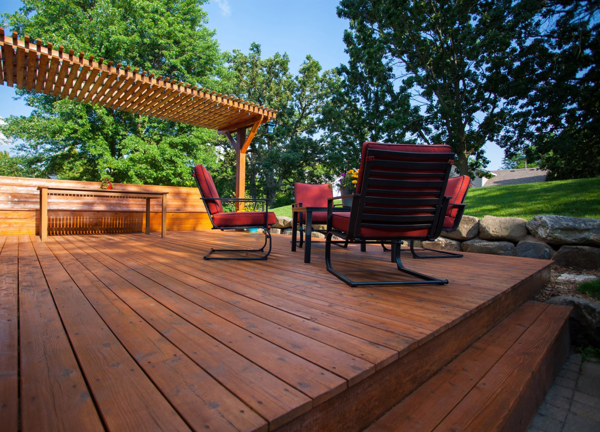 Deck and fence staining
