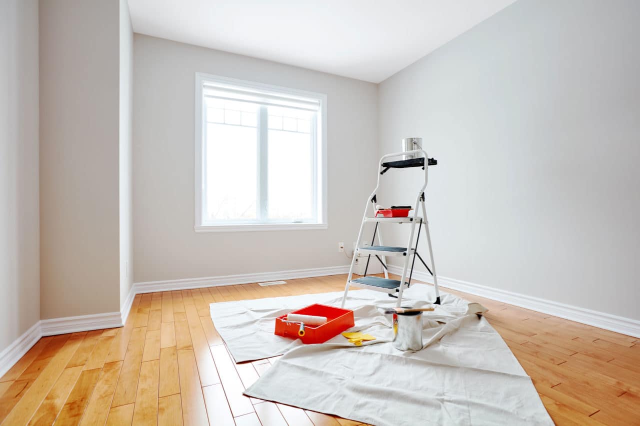 Interior drywall painting